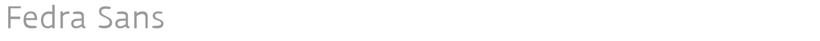 Fedra Sans font preview